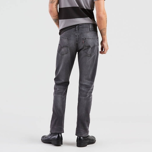 Levi's 502 Men's Taper Fit Jeans (32x32) Gray - Picture 3 of 5